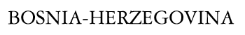 Bosniz-Herzegovina
